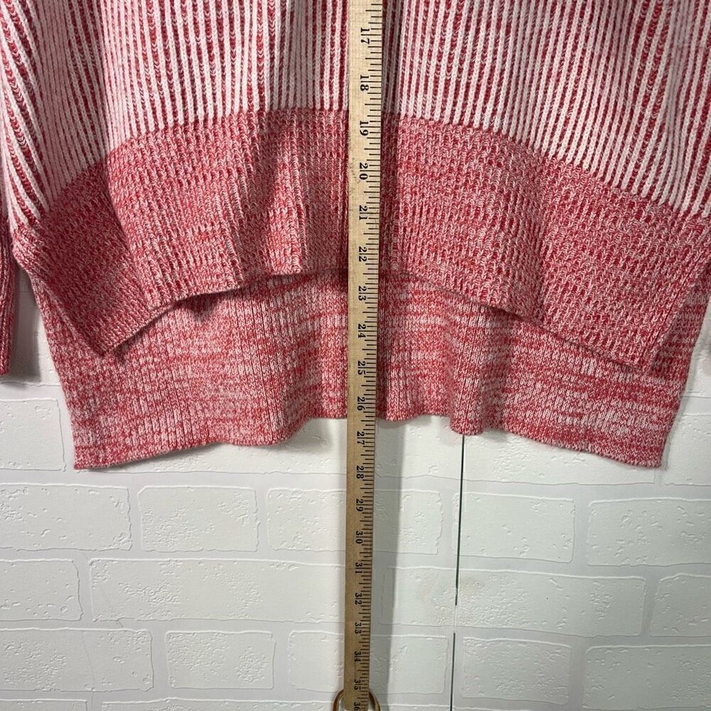Soft Surroundings Funnel Neck Sweater Size Small Ribbed Chunky Knit - Picture 7 of 13